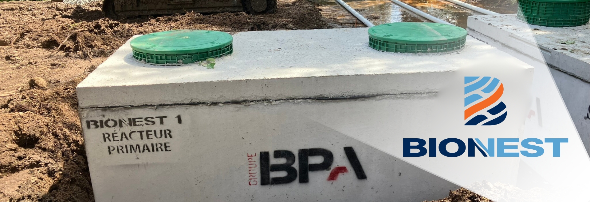 Installation de fosses septique Bionest en Beauce par Services plus 4 Saisons